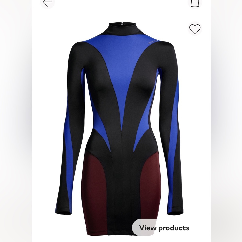 H&M x Mugler Spiral Mini Dress